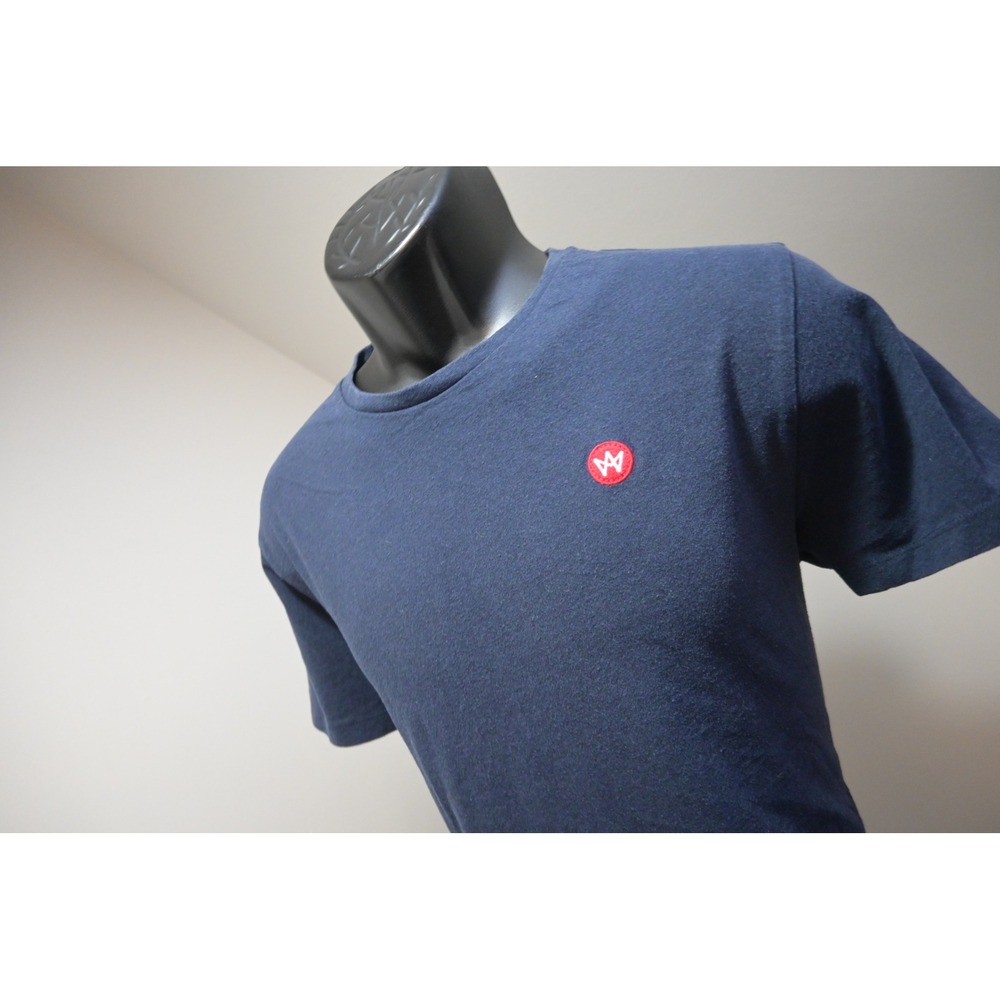 Kronstadt T-Shirt Mens Large Navy Blue Excellent Recycled Cotton‎ Logo Patch